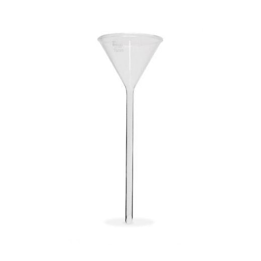 Funil De Vidro Analítico Liso Haste Longa