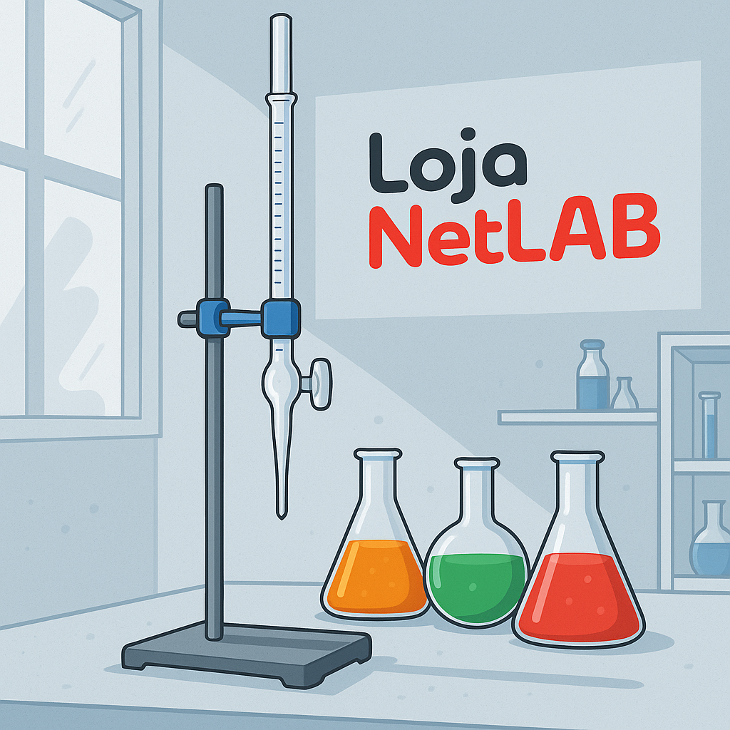 Bureta graduada de vidro com torneira – Loja Netlab