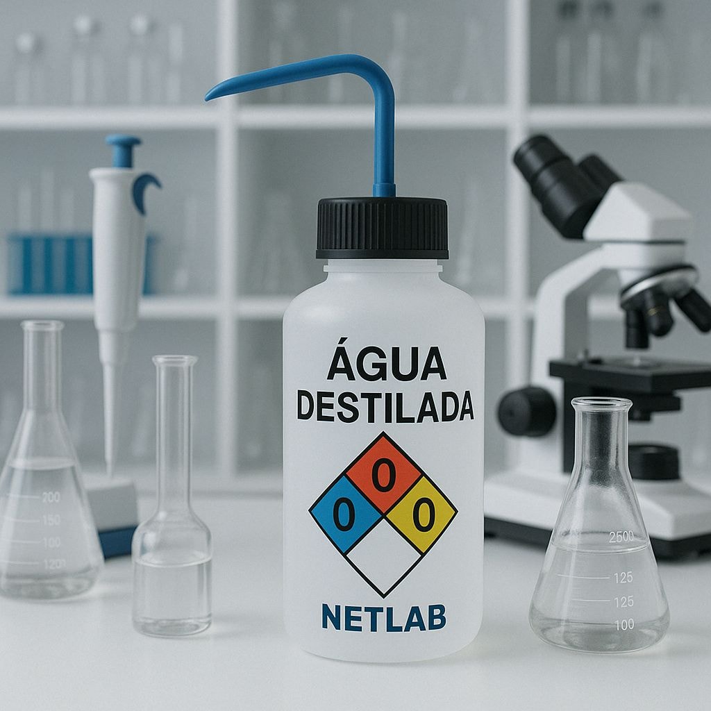 Pisseta 500 mL com classificação de risco Diamante de Hommel – Loja Netlab